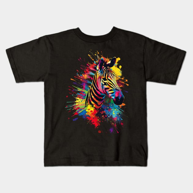 Zebra Genetic Diversity Kids T-Shirt by KatelynnCold Brew